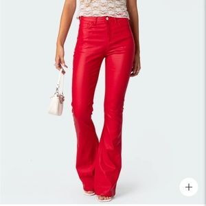 Luna Faux Leather Jeans Edikted